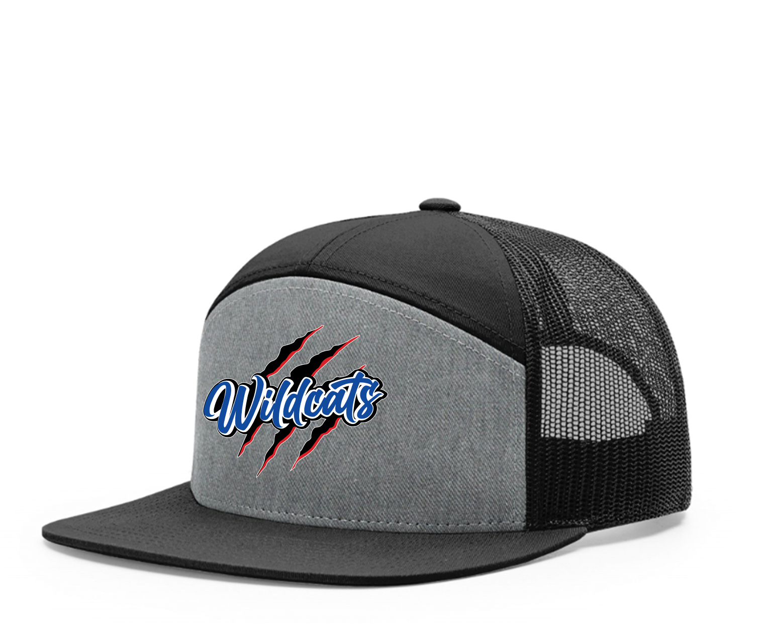Wildcats Richardson 7-Panel Trucker Hat – Heather Grey / Black