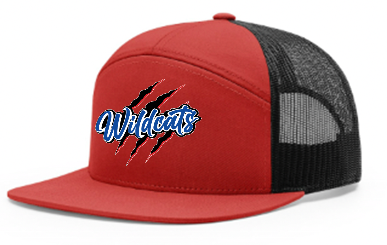 Wildcats Richardson 7-Panel Trucker Hat – Red / Black