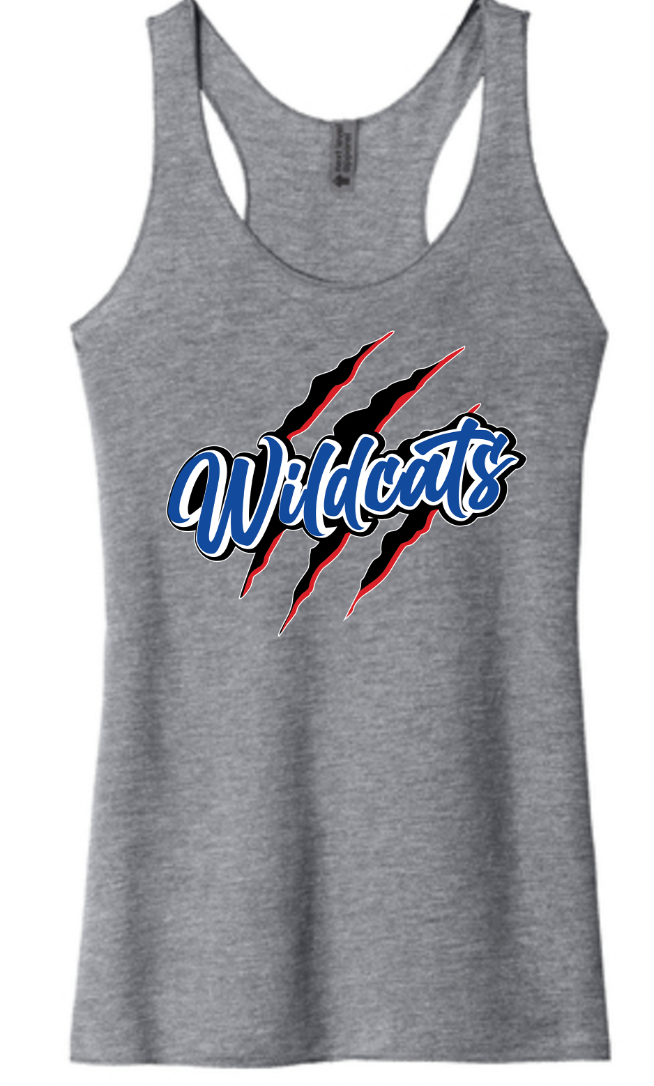 Pierson Wildcats Women's Tri-Blend Racerback Tank – Heather Grey