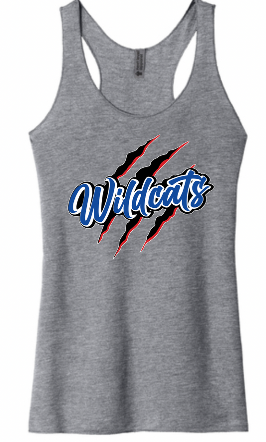 Pierson Wildcats Women's Tri-Blend Racerback Tank – Heather Grey