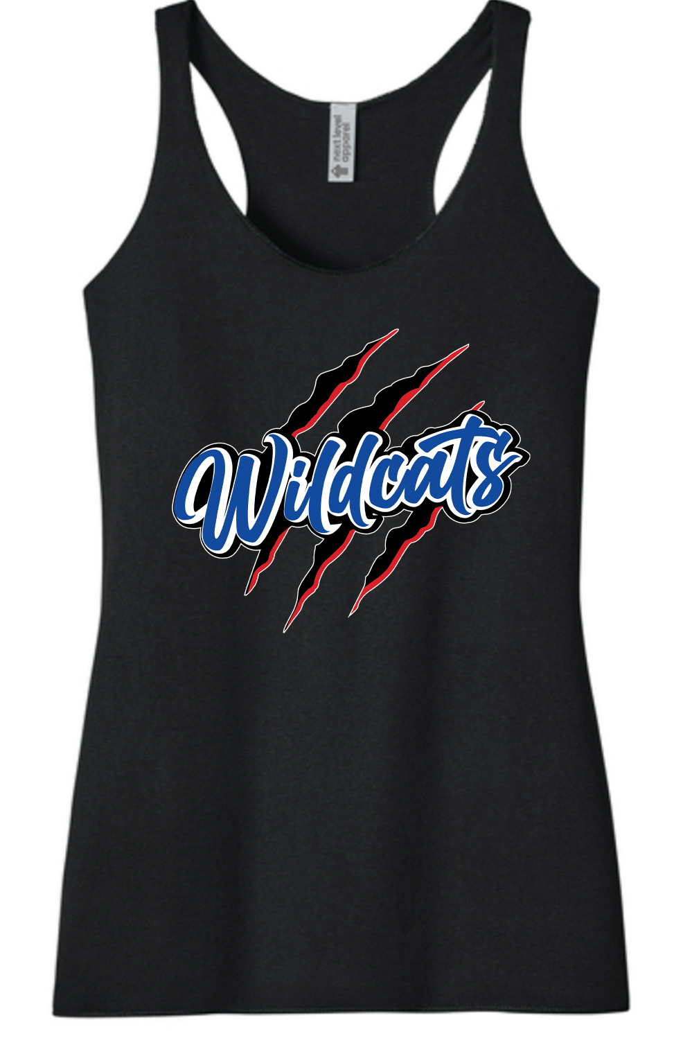 Pierson Wildcats Women's Tri-Blend Racerback Tank – Black