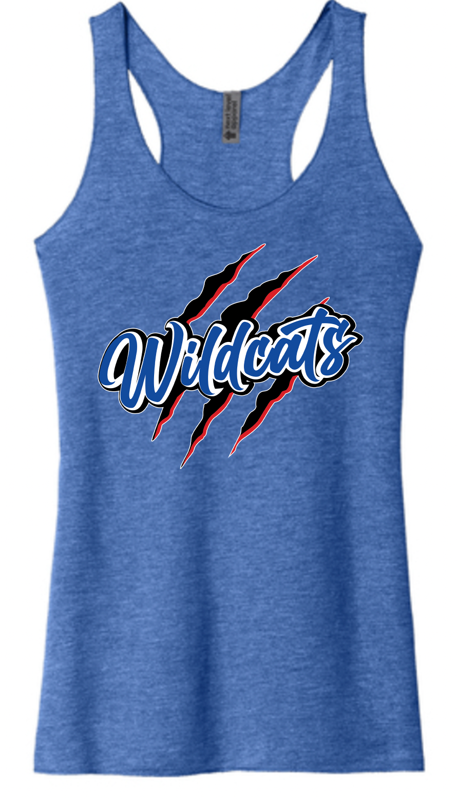 Pierson Wildcats Women's Tri-Blend Racerback Tank – Royal Blue