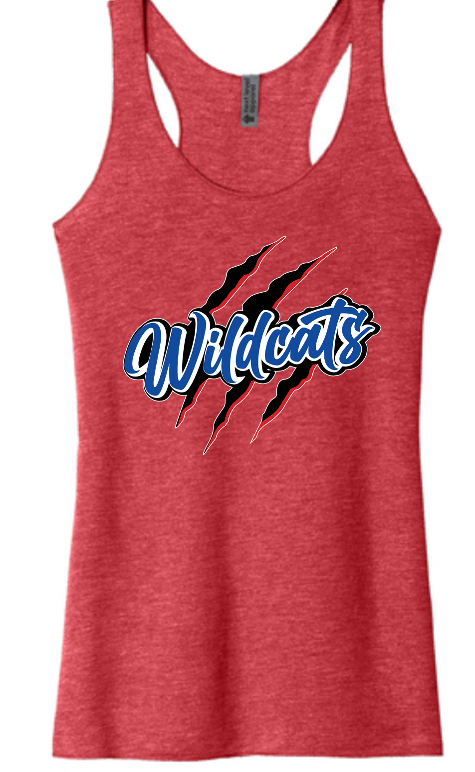 Pierson Wildcats Women's Tri-Blend Racerback Tank – Red