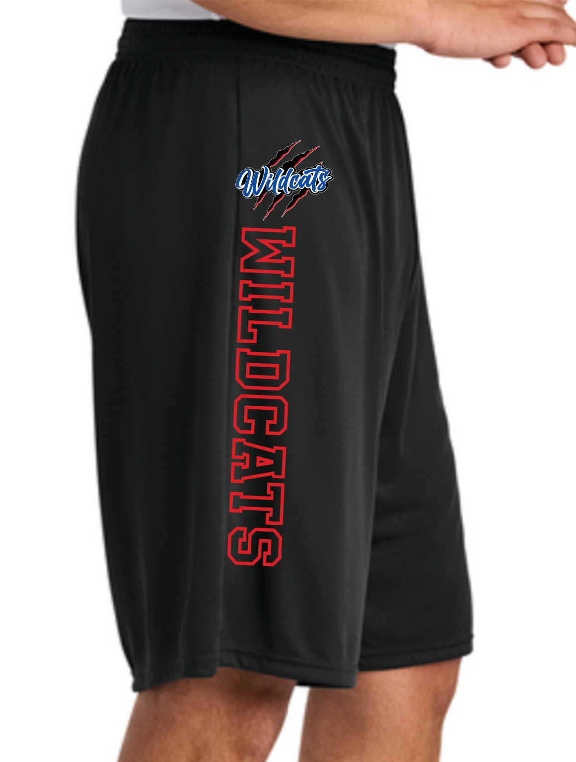 Sport-Tek PosiCharge Competitor Pocketed Wildcats Short – Black
