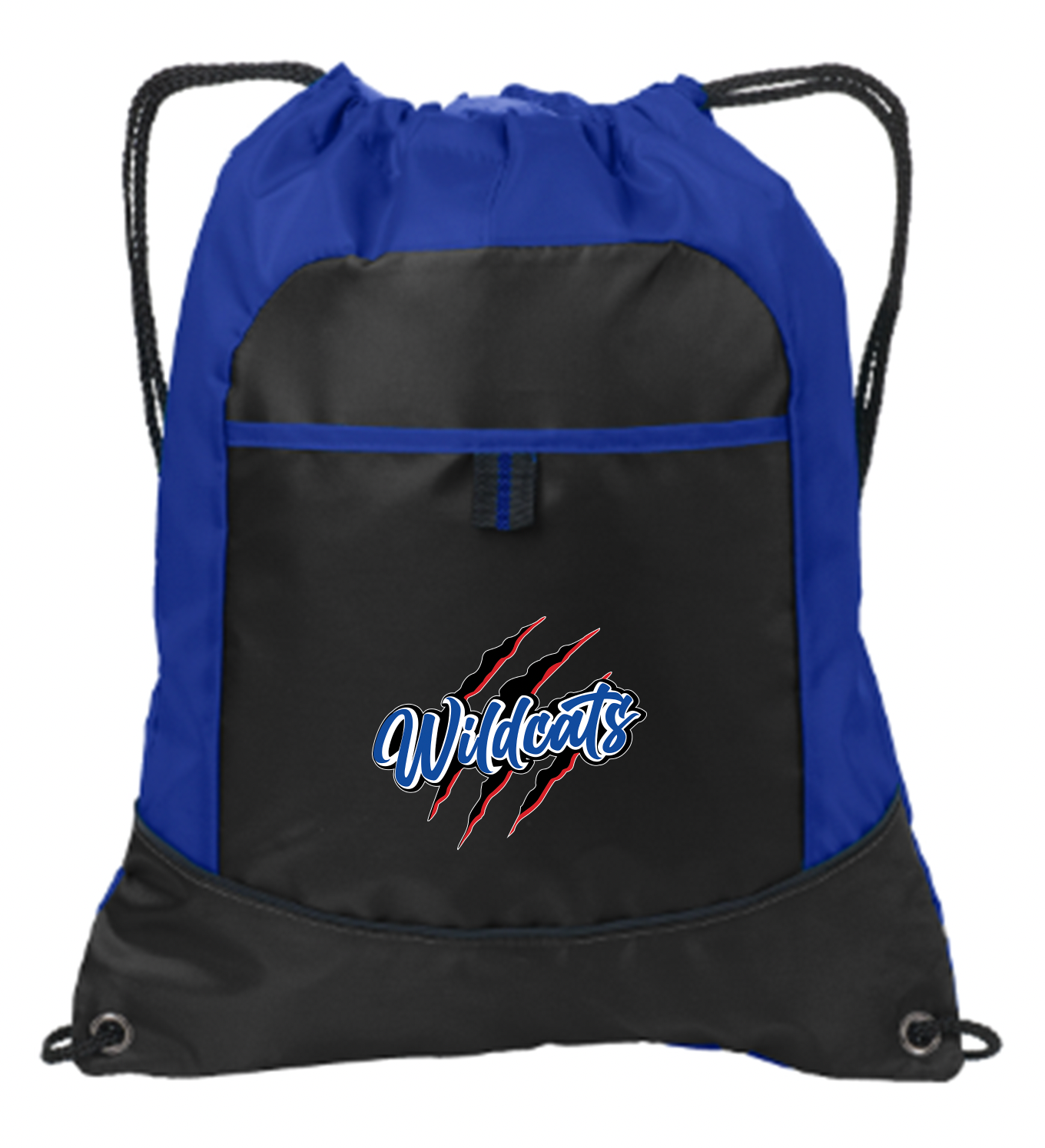 Wildcats Port Authority Pocket Cinch Pack – Royal/Black