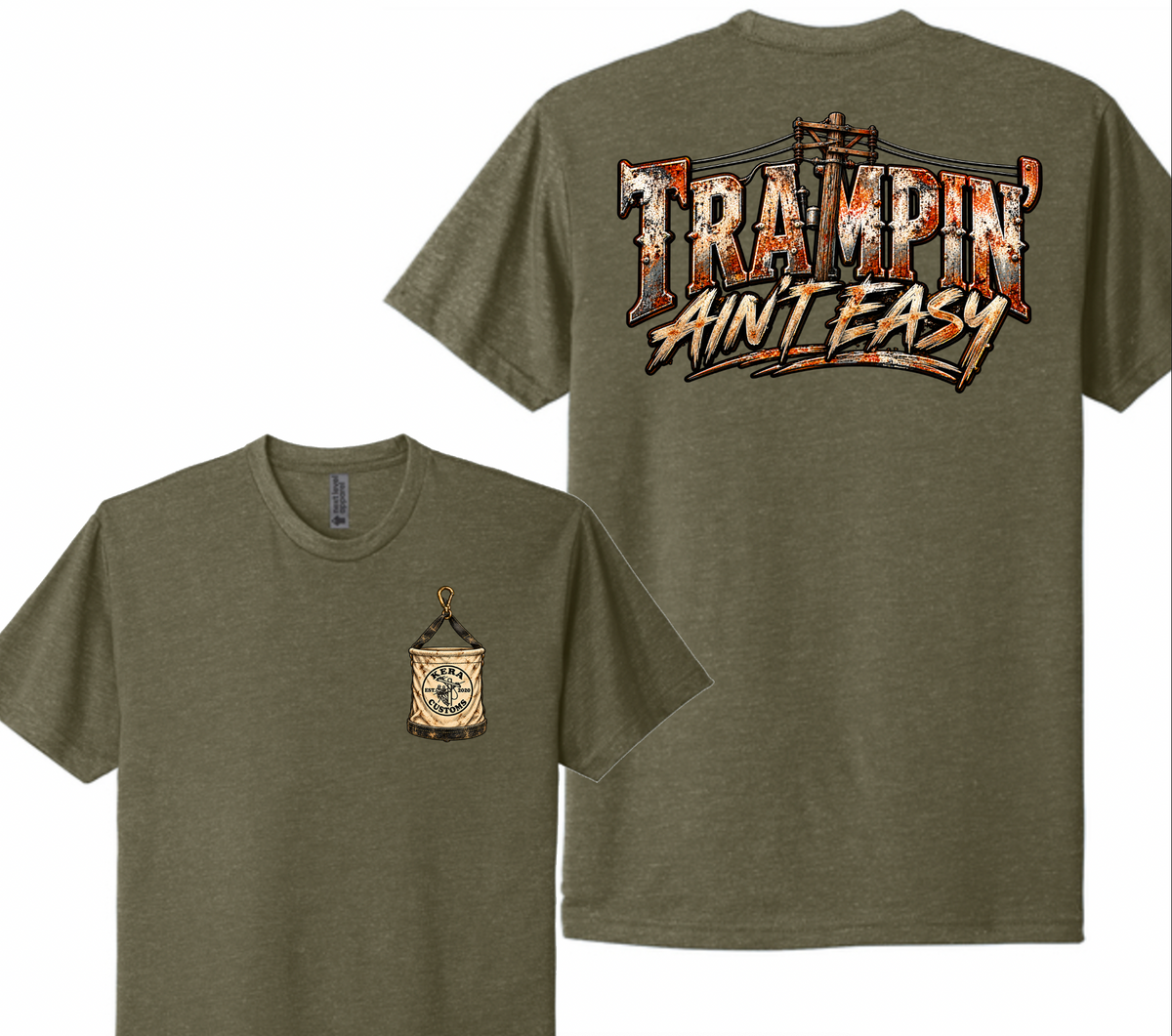 Trampin' Ain't Easy Vintage Next Level Tee