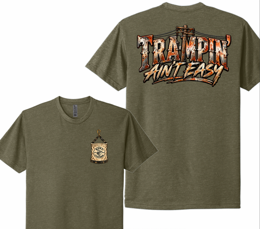 Trampin' Ain't Easy Vintage Next Level Tee