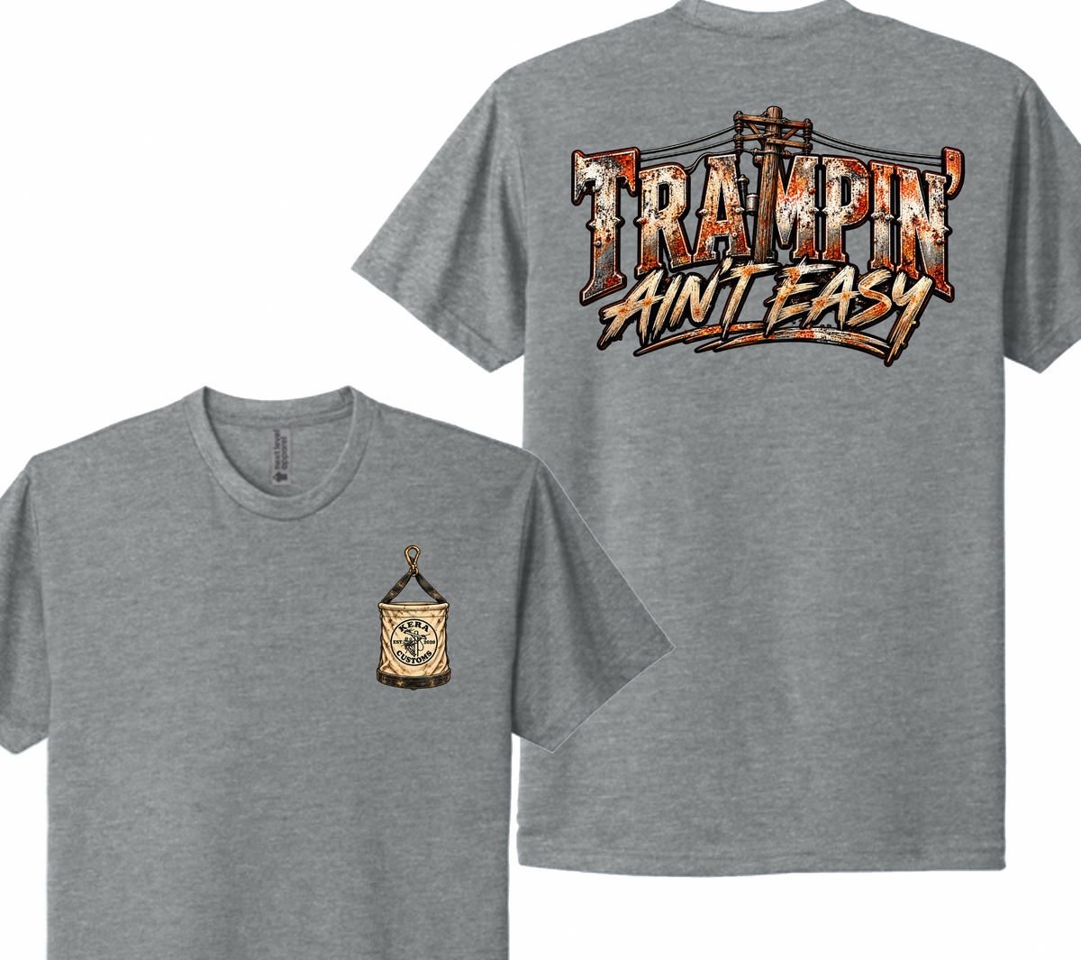 Trampin' Ain't Easy Vintage Next Level Tee