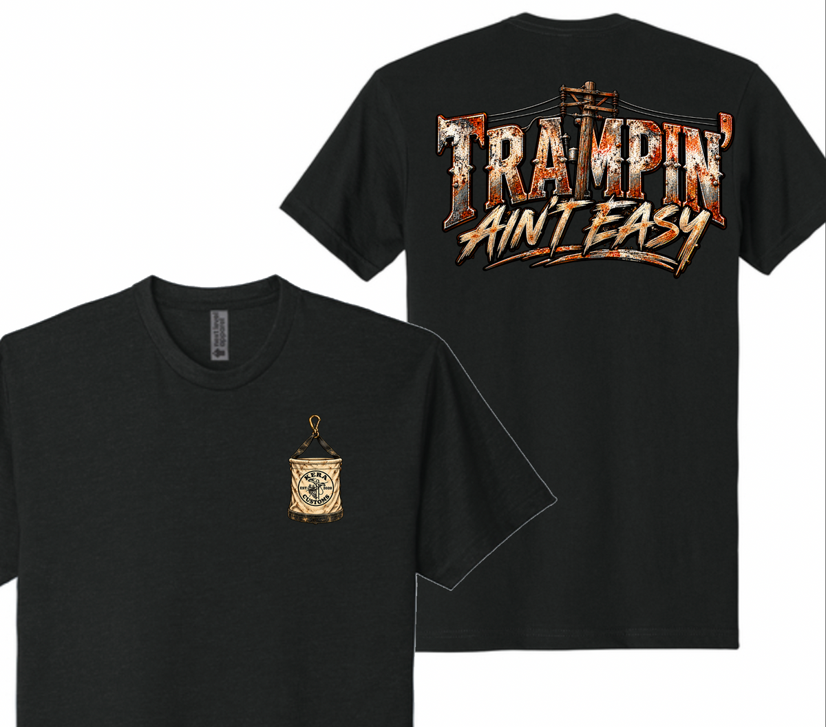Trampin' Ain't Easy Vintage Next Level Tee