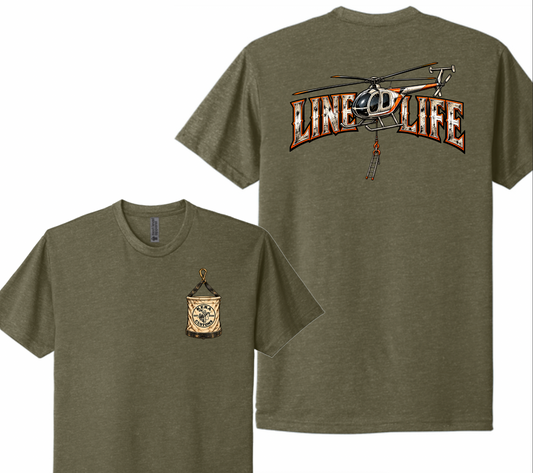 Line Life Helicopter Ladder Next Level Tee