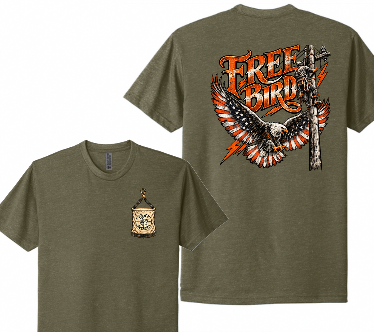 Free Bird American Flag