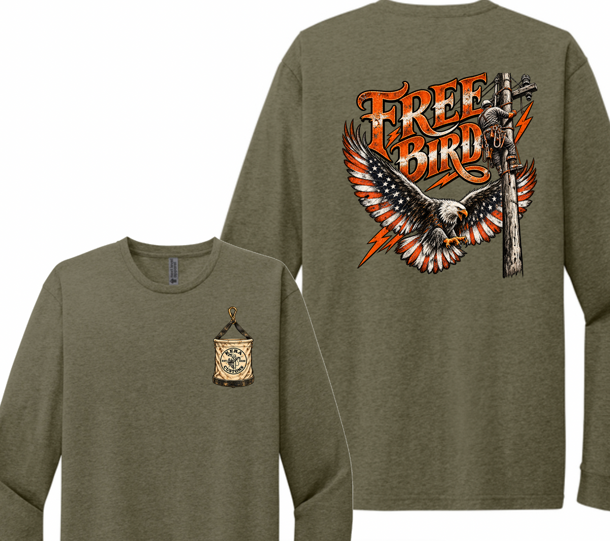 Free Bird American Flag