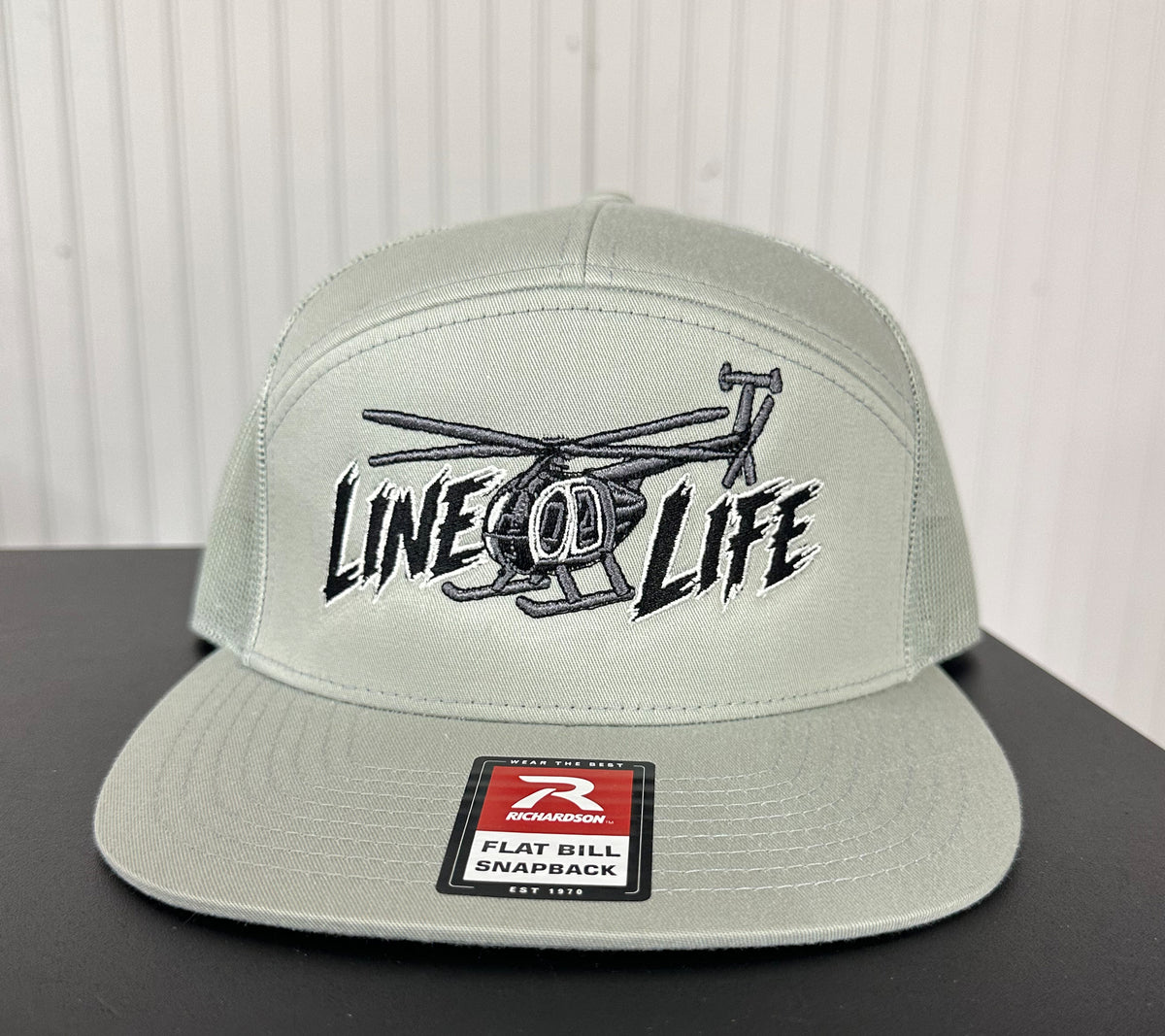 Line Life Helicopter Richardson 168 Flat Bill Hat